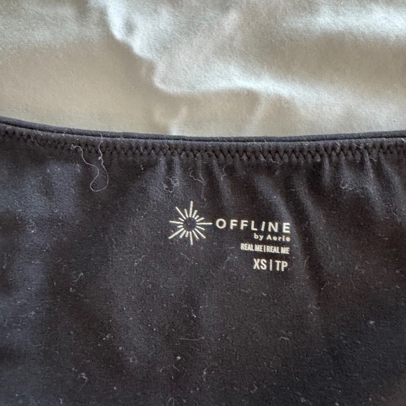 aerie Tops - Black Aerie Xs/s top